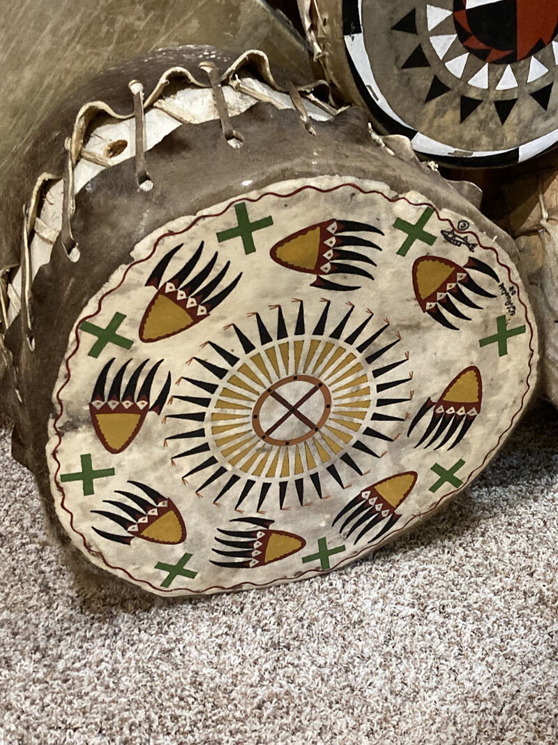 Tree stump drum